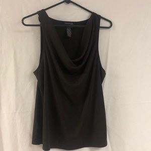 Kenneth Cole Cowl Neck brown Tank Top